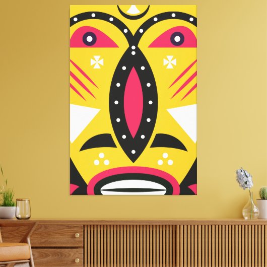 Afrikaanse Kuba-stam Canvas Afdruk (Insitu (Woonkamer))