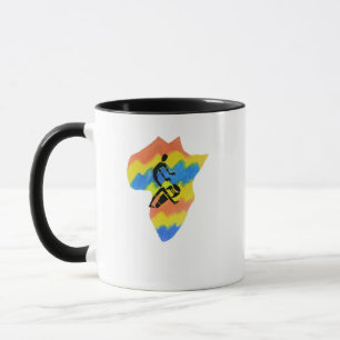 Afrikaanse kunst, Afrikaanse vorm, Silhouette Drum Mok