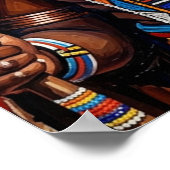 Afrikaanse Kunst Afrocentrische Poster (Hoek)