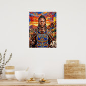 Afrikaanse Kunst Afrocentrische Poster (Keuken)