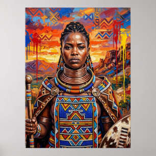 Afrikaanse Kunst Afrocentrische Poster