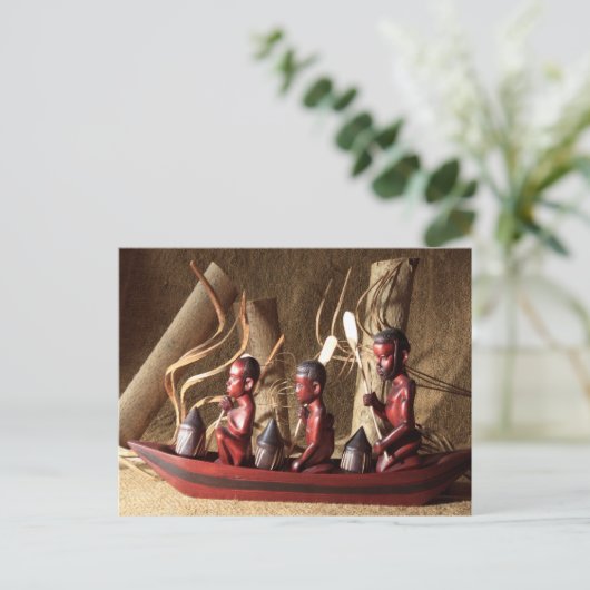 Afrikaanse kunst briefkaart (Staand voorkant)