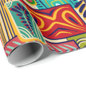 Afrikaanse kunst cadeaupapier (Rol Hoek)