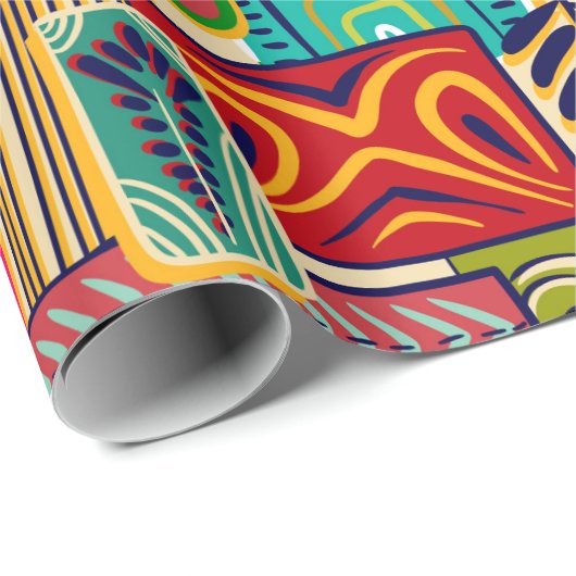 Afrikaanse kunst cadeaupapier (Rol Hoek)