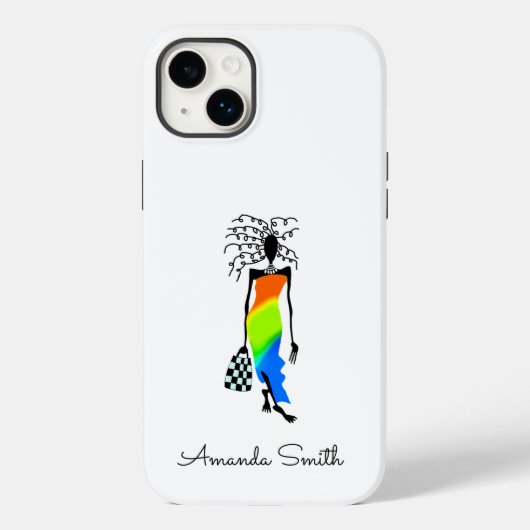 Afrikaanse kunst, elegante en stijlvolle Mode dame Case-Mate iPhone Case (Achterkant)