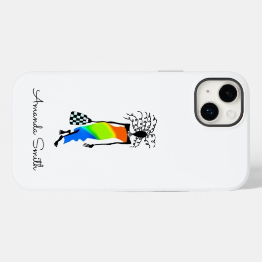 Afrikaanse kunst, elegante en stijlvolle Mode dame Case-Mate iPhone Case (Achterkant (horizontaal))