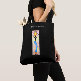 Afrikaanse kunst, elegante vrouw, kokosolie verkop tote bag