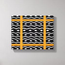 Afrikaanse kunst, Etnisch Sinaasappel Canvas Afdruk