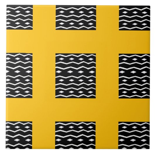 Afrikaanse kunst, Etnisch Sinaasappel Tegeltje (Voorkant)