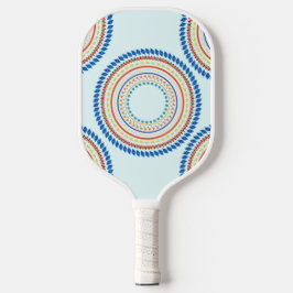 Afrikaanse kunst geïnspireerd geometrisch patroon pickleball paddle