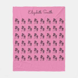 Afrikaanse kunst, gelukkige Djembe drumspeler Fleece Deken