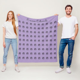 Afrikaanse kunst, gepersonaliseerd, Paarse viering Fleece Deken