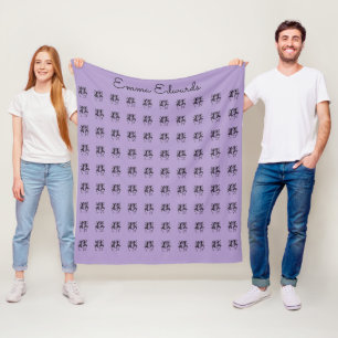 Afrikaanse kunst, gepersonaliseerd, Paarse viering Fleece Deken