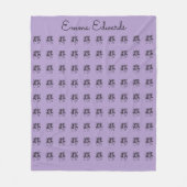 Afrikaanse kunst, gepersonaliseerd, Paarse viering Fleece Deken (Voorkant)