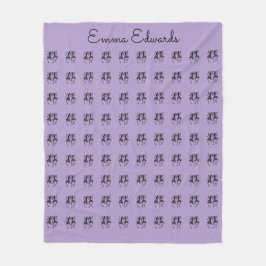 Afrikaanse kunst, gepersonaliseerd, Paarse viering Fleece Deken