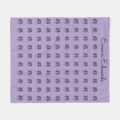 Afrikaanse kunst, gepersonaliseerd, Paarse viering Fleece Deken (Voorkant (Horizontaal))