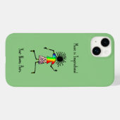 Afrikaanse kunst, gepersonaliseerde vrolijke dans Case-Mate iPhone case (Achterkant (horizontaal))