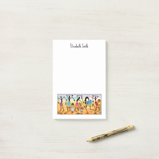 Afrikaanse kunst, Geweldige breakdance Post-it® Notes (Op bureau)