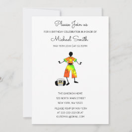 Afrikaanse kunst, Geweldige geluksdans Verjaardag Kaart