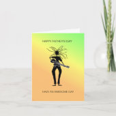 Afrikaanse Kunst, Geweldige Gitarist Vaderdag Kaart (Voorkant)