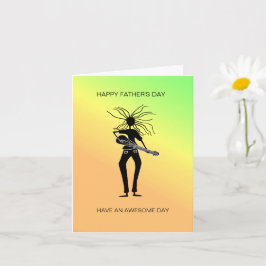 Afrikaanse Kunst, Geweldige Gitarist Vaderdag Kaart