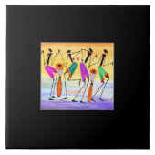 Afrikaanse kunst, Geweldige uiting van geluk Tegeltje (Voorkant)