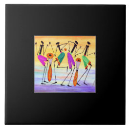 Afrikaanse kunst, Geweldige uiting van geluk Tegeltje