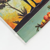 Afrikaanse kunst in het uitbeelden van een vrouw v fleece deken (Hoek)