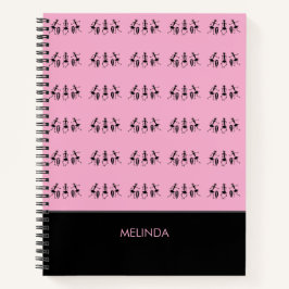 Afrikaanse kunst, Inspirerend dans, Schattige roze Notitieboek