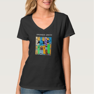 Afrikaanse Kunst, Kaleidoscopische Gelukkige Kleur T-shirt