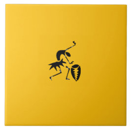 Afrikaanse kunst, kleurrijke, Geweldige Silhouette Tegeltje