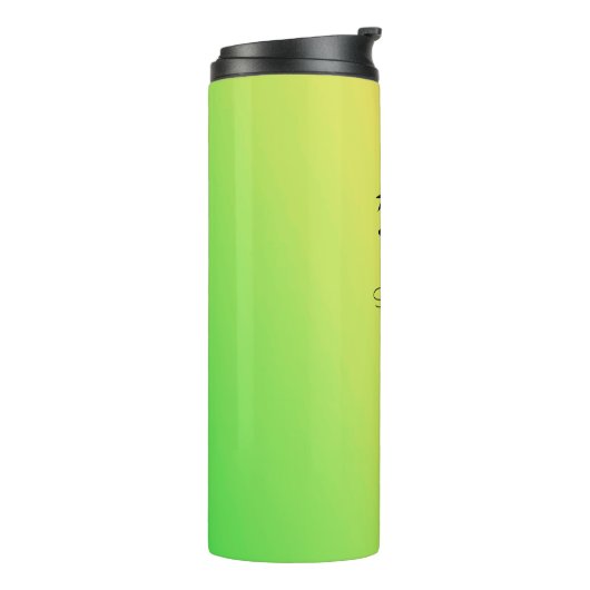 Afrikaanse kunst, kleurrijke, Geweldige Silhouette Thermosbeker (Gedraaid links)