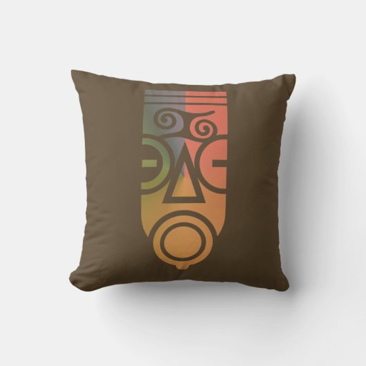 Afrikaanse kunst kussen (Voorkant)