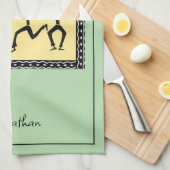 Afrikaanse kunst, laten we feesten theedoek (Quarter Fold)