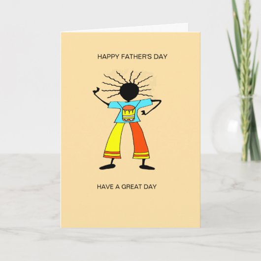 Afrikaanse kunst, Master Drummer Vaderdag Kaart (Voorkant)