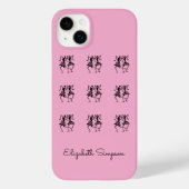 Afrikaanse kunst, monogram, silhouetdansers Case-Mate iPhone case (Achterkant)