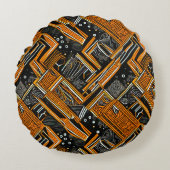 Afrikaanse kunst rond kussen (Voorkant)