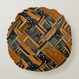 Afrikaanse kunst rond kussen