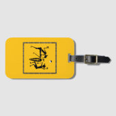 Afrikaanse kunst, Schattigee en grappige maanlicht Bagagelabel (Voorkant (horizontaal))