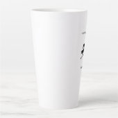 Afrikaanse kunst Schattigee silhouet danser Latte Mok (Voorkant)