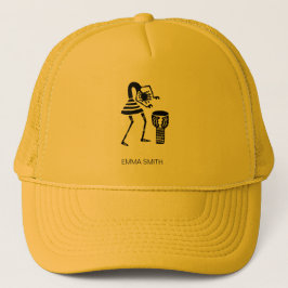 Afrikaanse kunst, Schattigee Silhouette Muziek Mei Trucker Pet