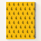 Afrikaanse kunst, Silhouette atleet, Sinaasappel Notitieboek (Achterkant)