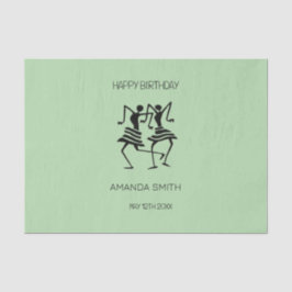 Afrikaanse kunst, Silhouette Celebration Dansers Tissuepapier