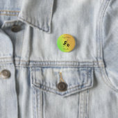 Afrikaanse kunst, Silhouette Dancer Kleurrijk Ronde Button 3,2 Cm (In situ)