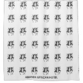 Afrikaanse kunst, Silhouette Dancers Viering Douchegordijn (Voorkant)