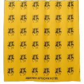 Afrikaanse kunst, Silhouette Dancers Viering Douchegordijn (Voorkant)