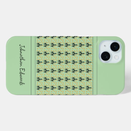 Afrikaanse kunst. Silhouette Viering Case-Mate iPhone Case (Achterkant (horizontaal))