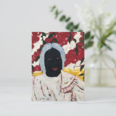 Afrikaanse Kunst Tapijt Briefkaart (Staand voorkant)