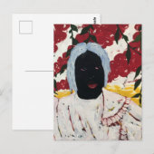 Afrikaanse Kunst Tapijt Briefkaart (Voorkant / Achterkant)