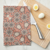Afrikaanse kunst theedoek (Quarter Fold)